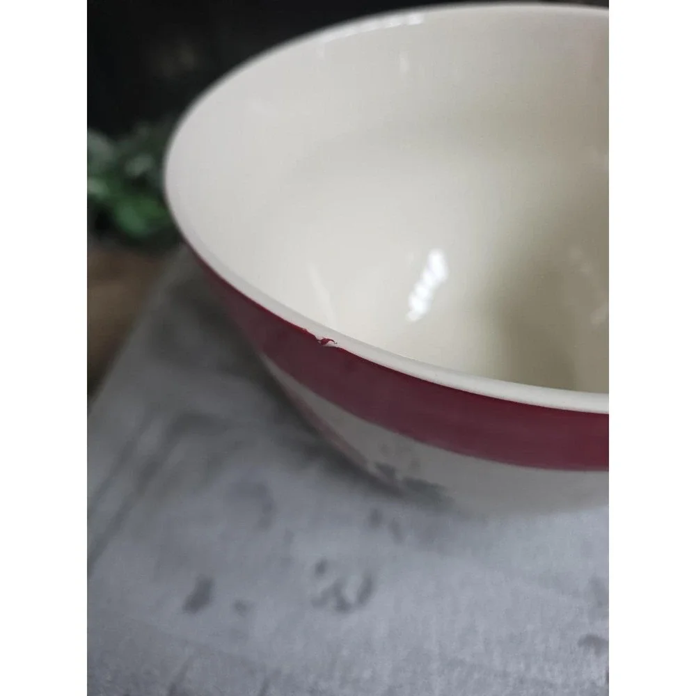 The Bake Shop Christmas Large Mixing Bowl 12
